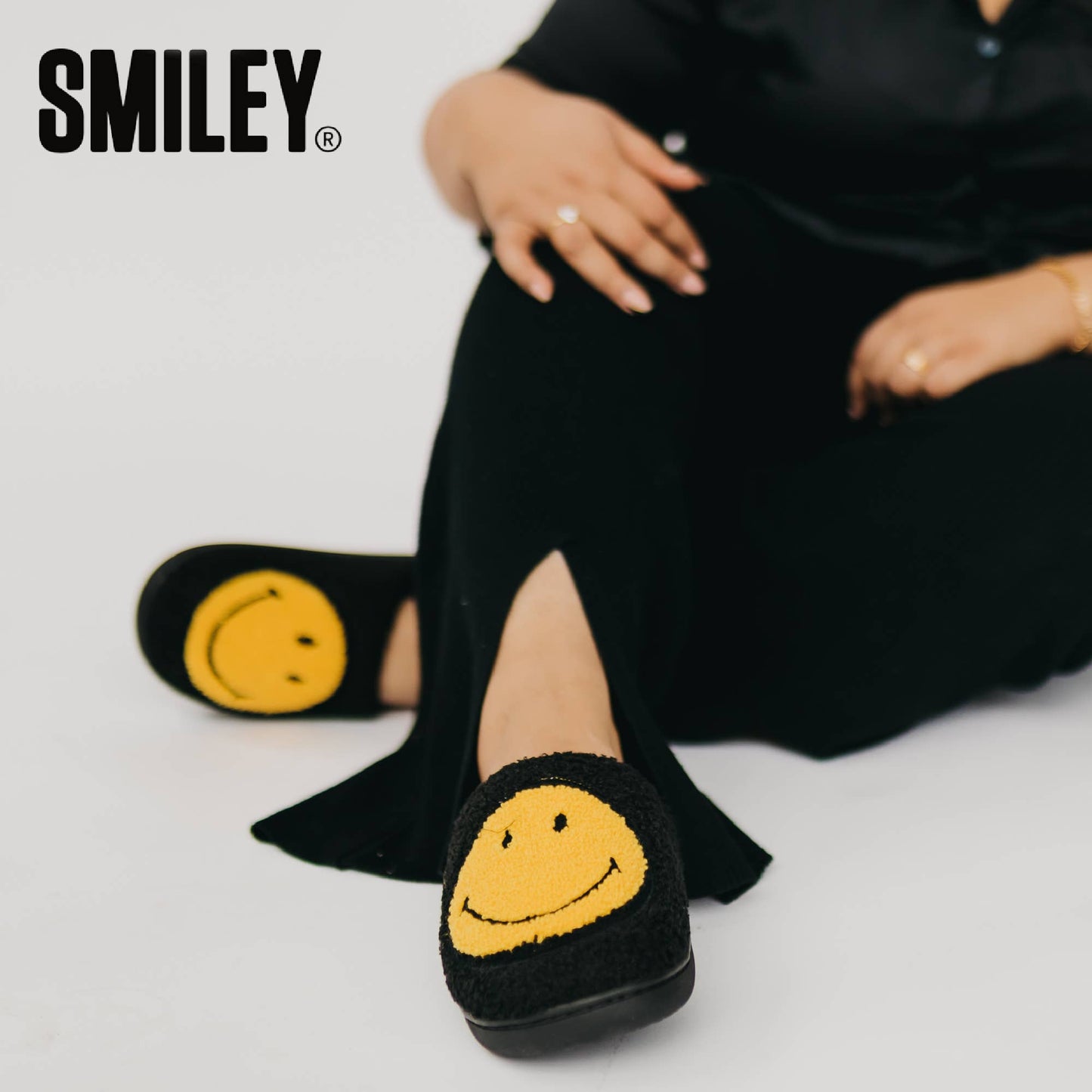 Smiley® x Pretty Simple Smiley Slippers $5 DEAL