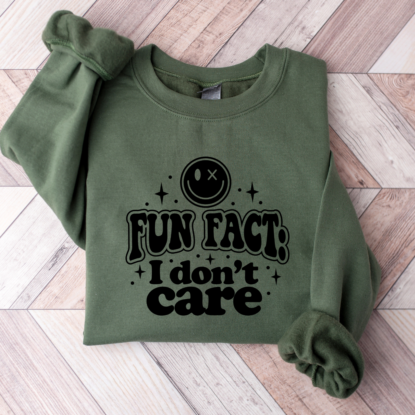 Wholesale I don't care - Heliconia Sweatshirt