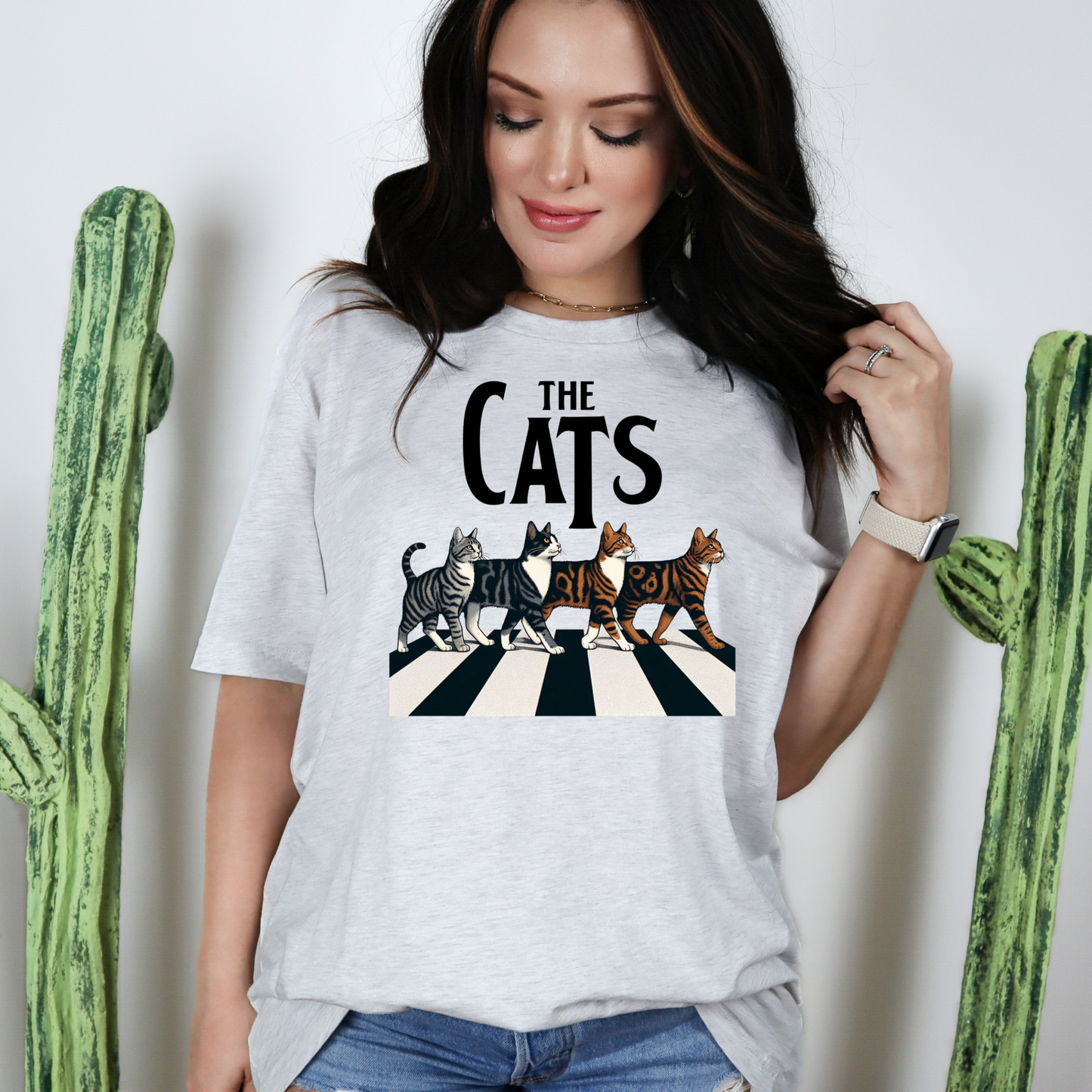 Wholesale The cats Graphic Tee - Ash Tee