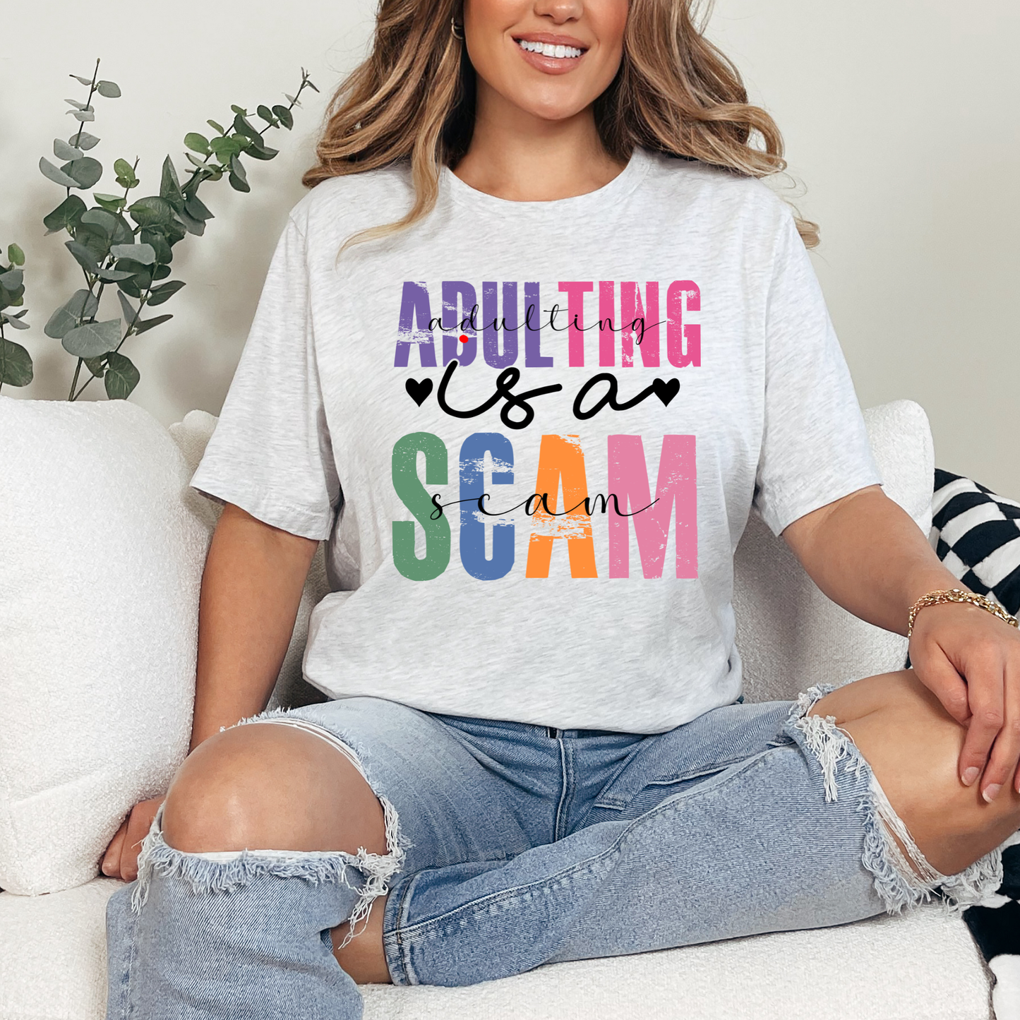 Wholesale Adulting is a Scam Graphic Tee - Ash Tee