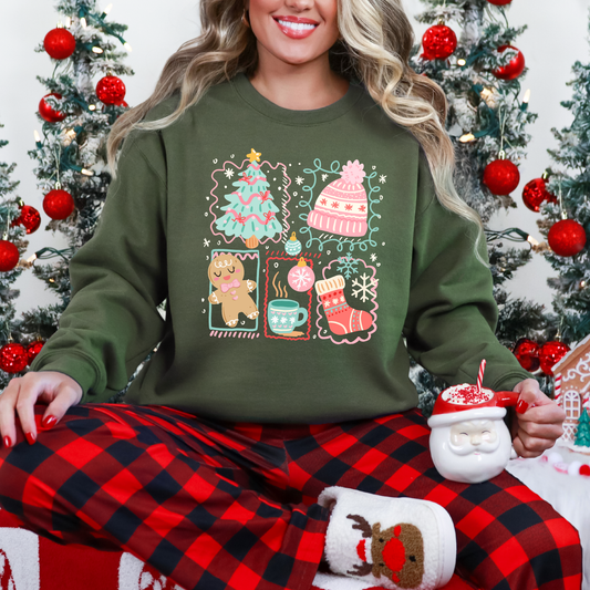 Christmas Tree Coquette Sweatshirt