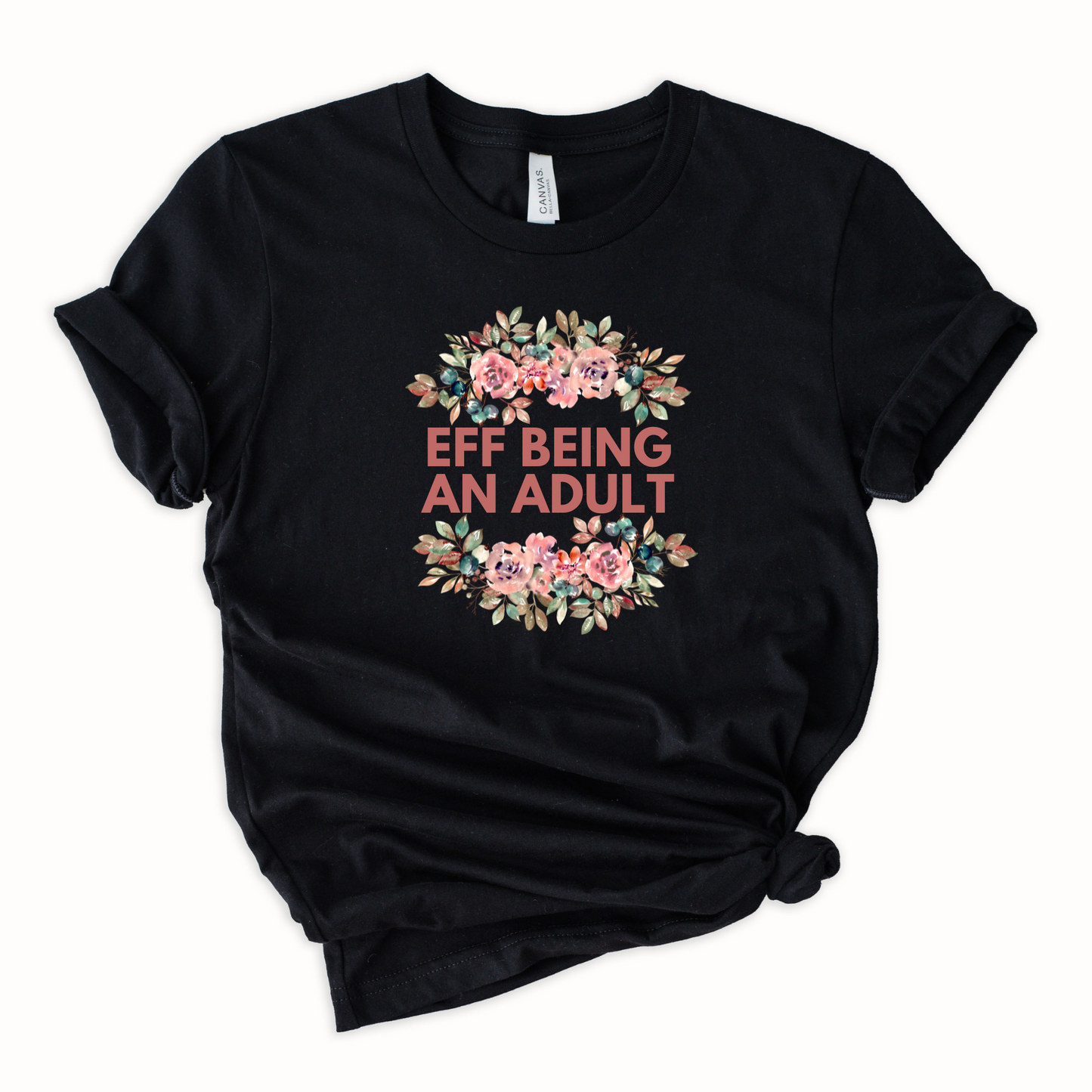 Wholesale Eff being an adult Graphic Tee - Black Tee
