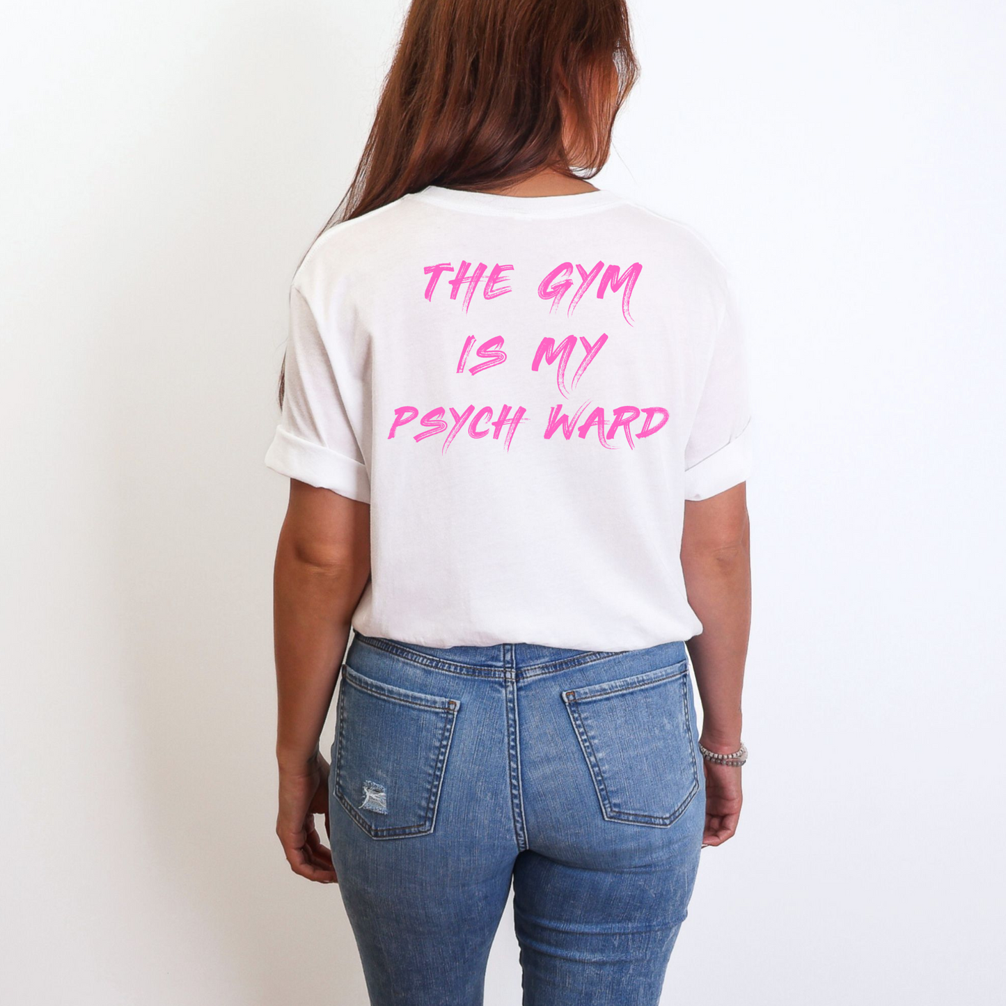 Wholesale The Gym Is My Psych Ward Graphic Tee - Black Tee