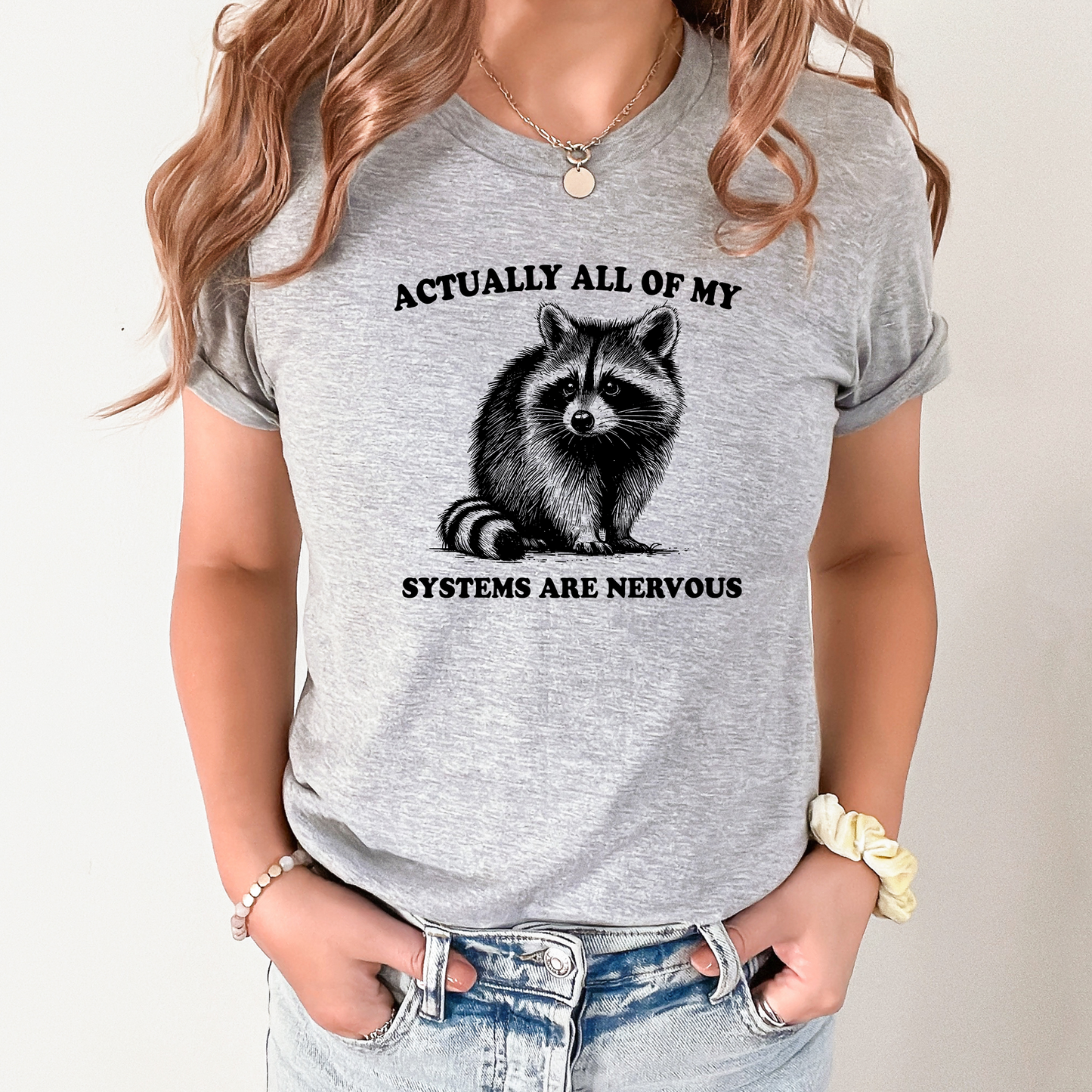 Wholesale Nervous Systems Graphic Tee - Heather Slate Tee