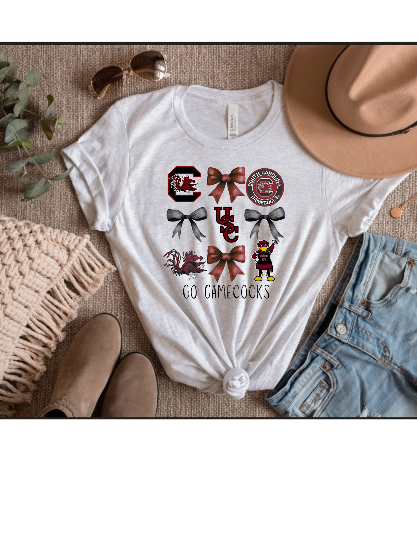 Gamecocks bows game day tee