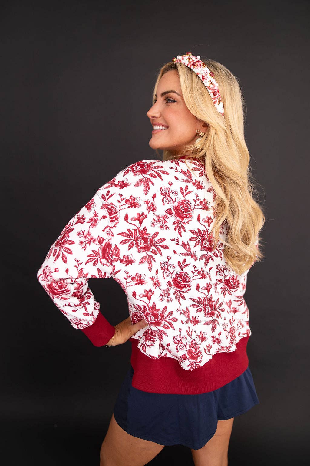 Alabama Floral Toile Sweatshirt PRE-ORDER (Est. Ship 9/8)