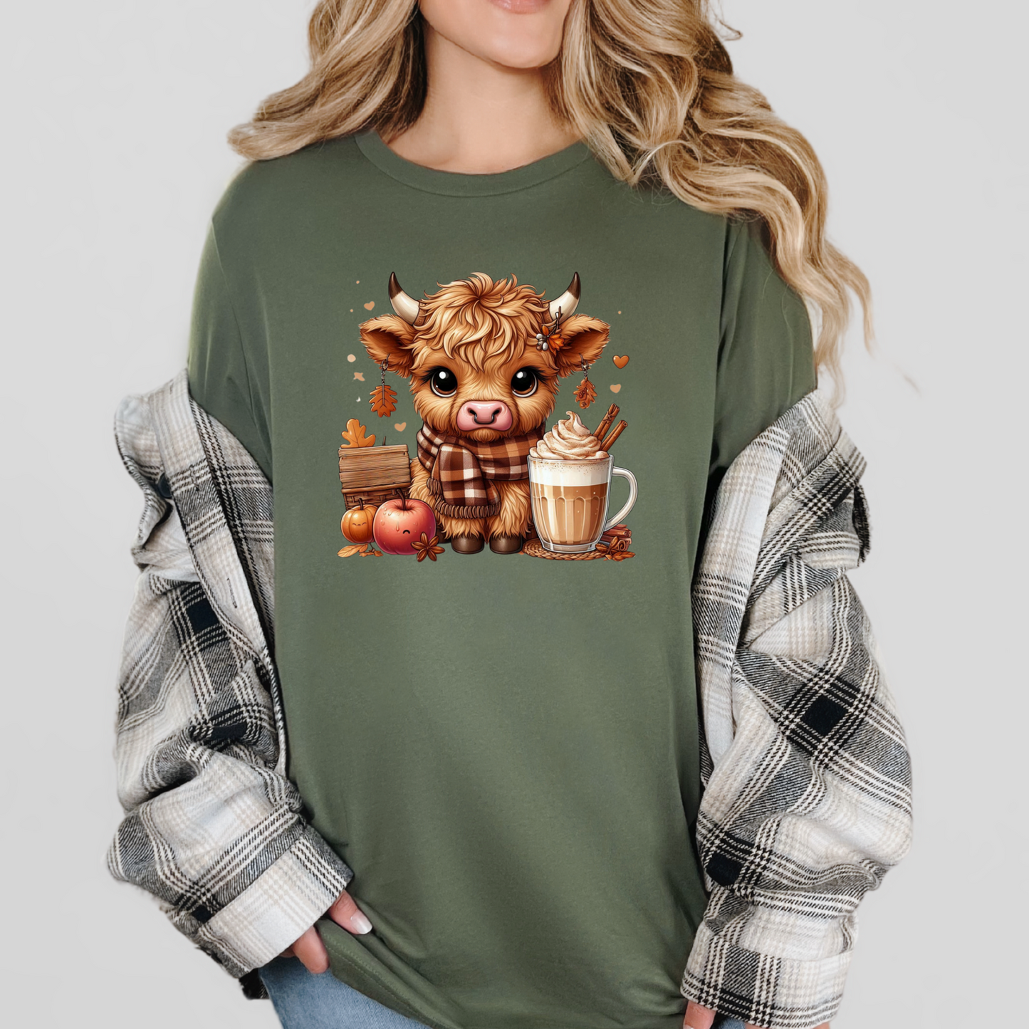 Highland Cow Cocoa Graphic Tee