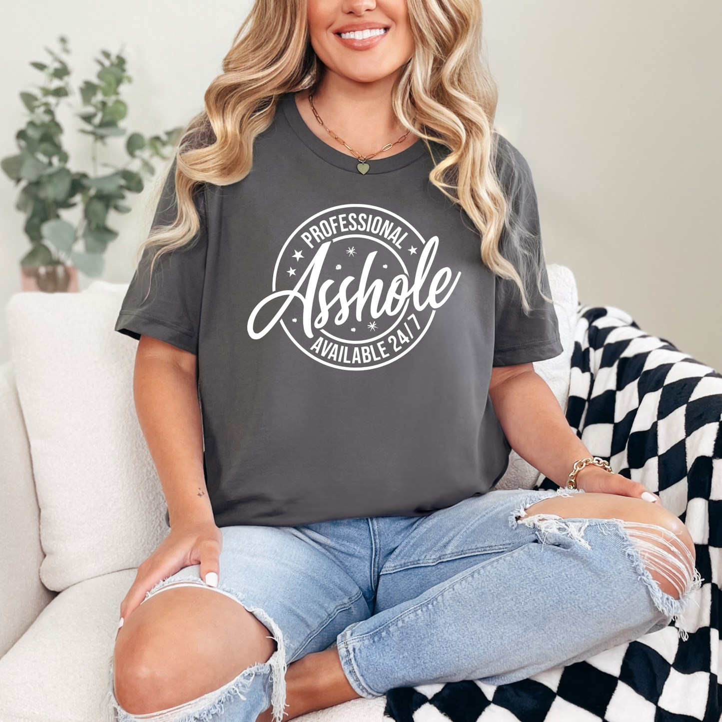 Wholesale Professional Asshole Graphic Tee - Asphalt Tee