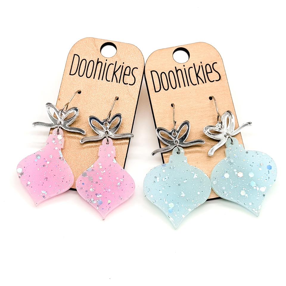 Sugar Crystal Vintage Ornament Collection - Christmas Acrylic Earrings