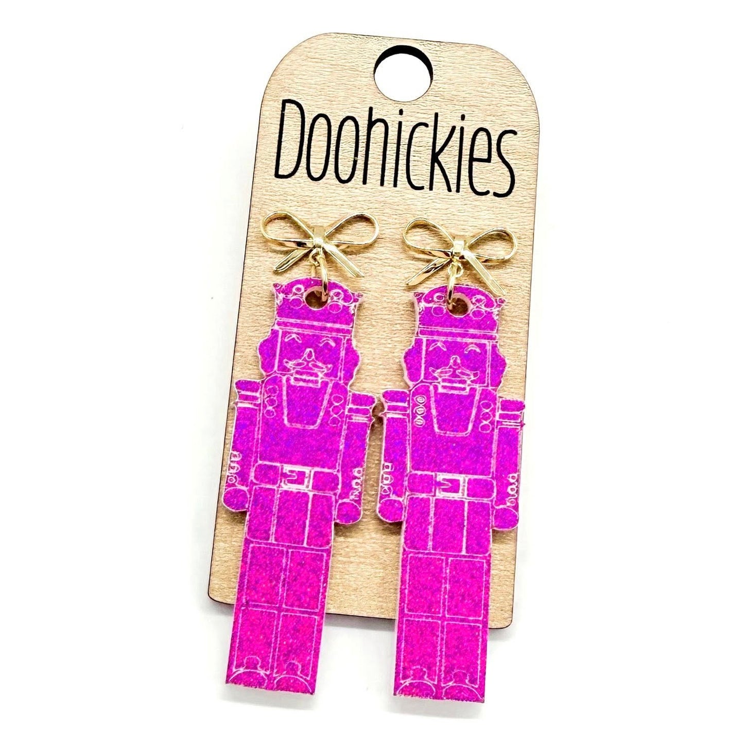 Glitter Nutcracker Collection - Christmas Acrylic Earrings