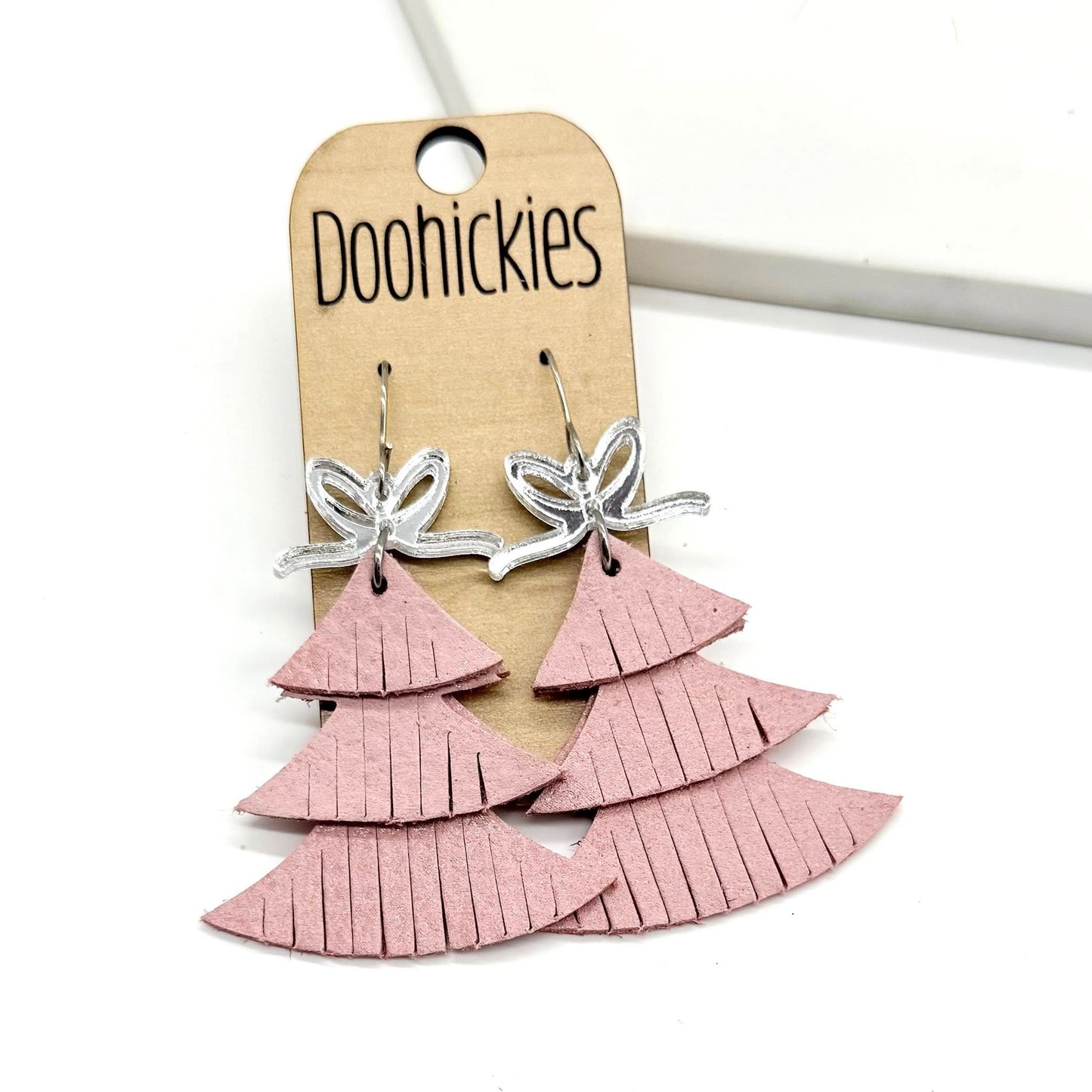 Holly Jolly Fringy Trees - Christmas Earrings