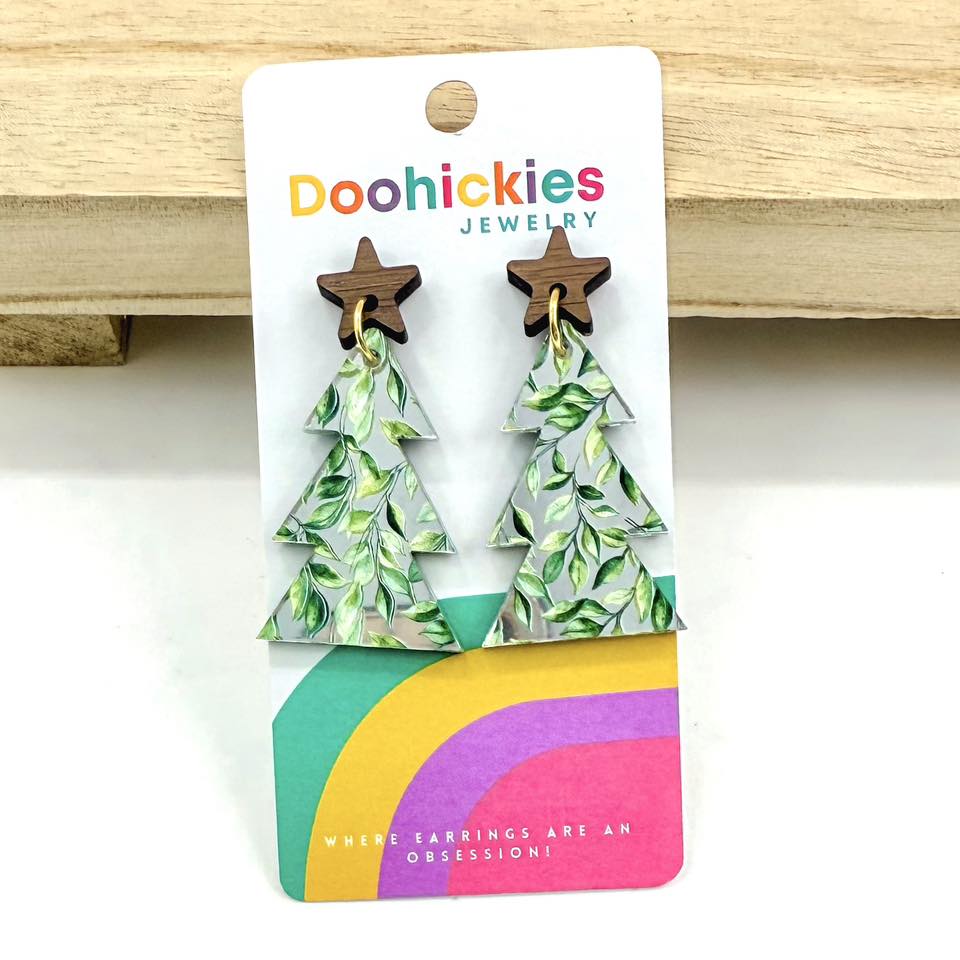 Down Home Layered Christmas Tree Earring Collection
