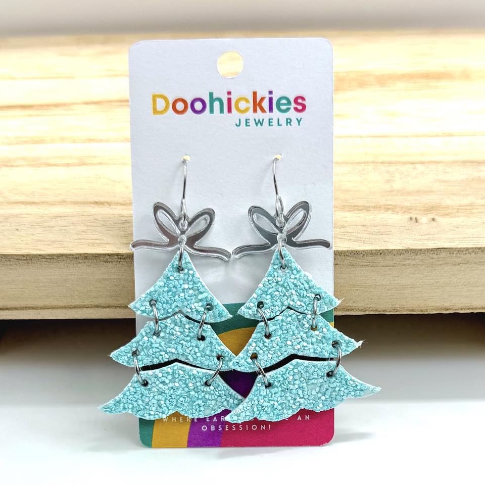 Yuletide Layered Christmas Tree Earring Collection