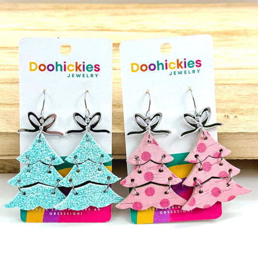 Yuletide Layered Christmas Tree Earring Collection
