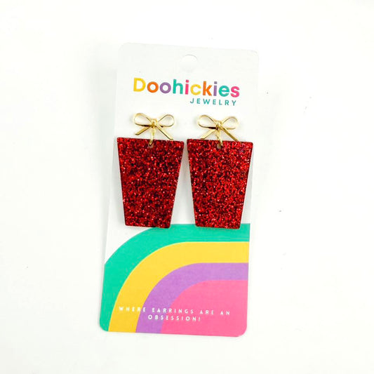 Traditional Christmas Present Acrylic Earring Collection