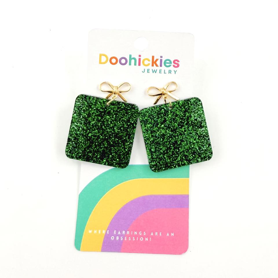 Traditional Christmas Present Acrylic Earring Collection