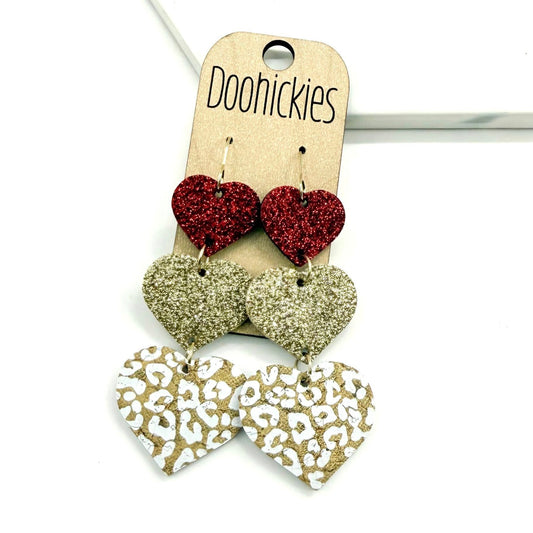 Wild at Heart Waterfall Hearts Collection - Valentine's Earrings