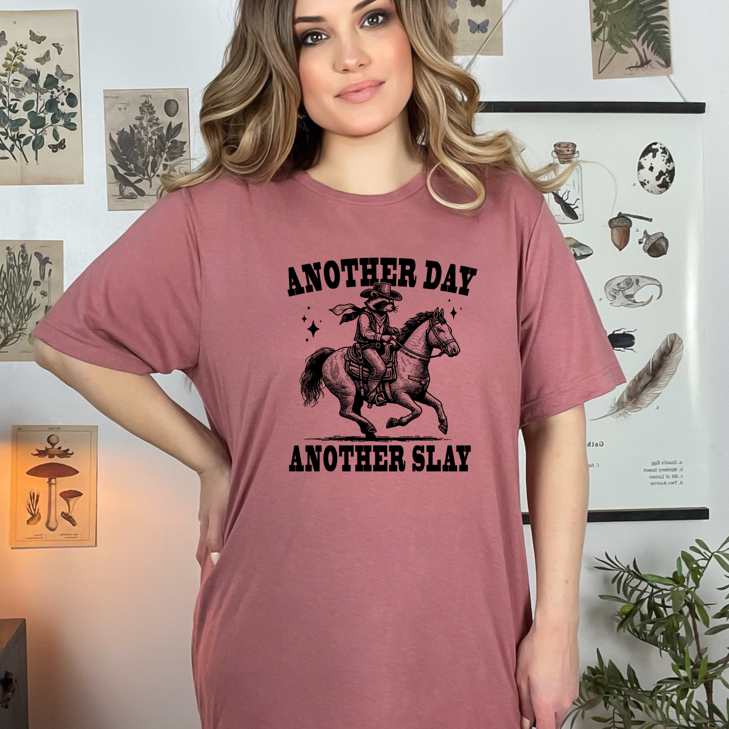 Wholesale Another Day Another Slay Graphic Tee - Ash Grey Tee