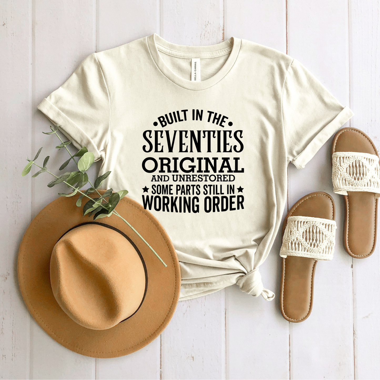 Wholesale Built in the Seventies Graphic Tee - Heather Mauve Tee