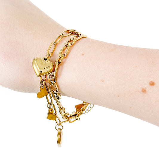 Classically Charmed Gold Bracelet