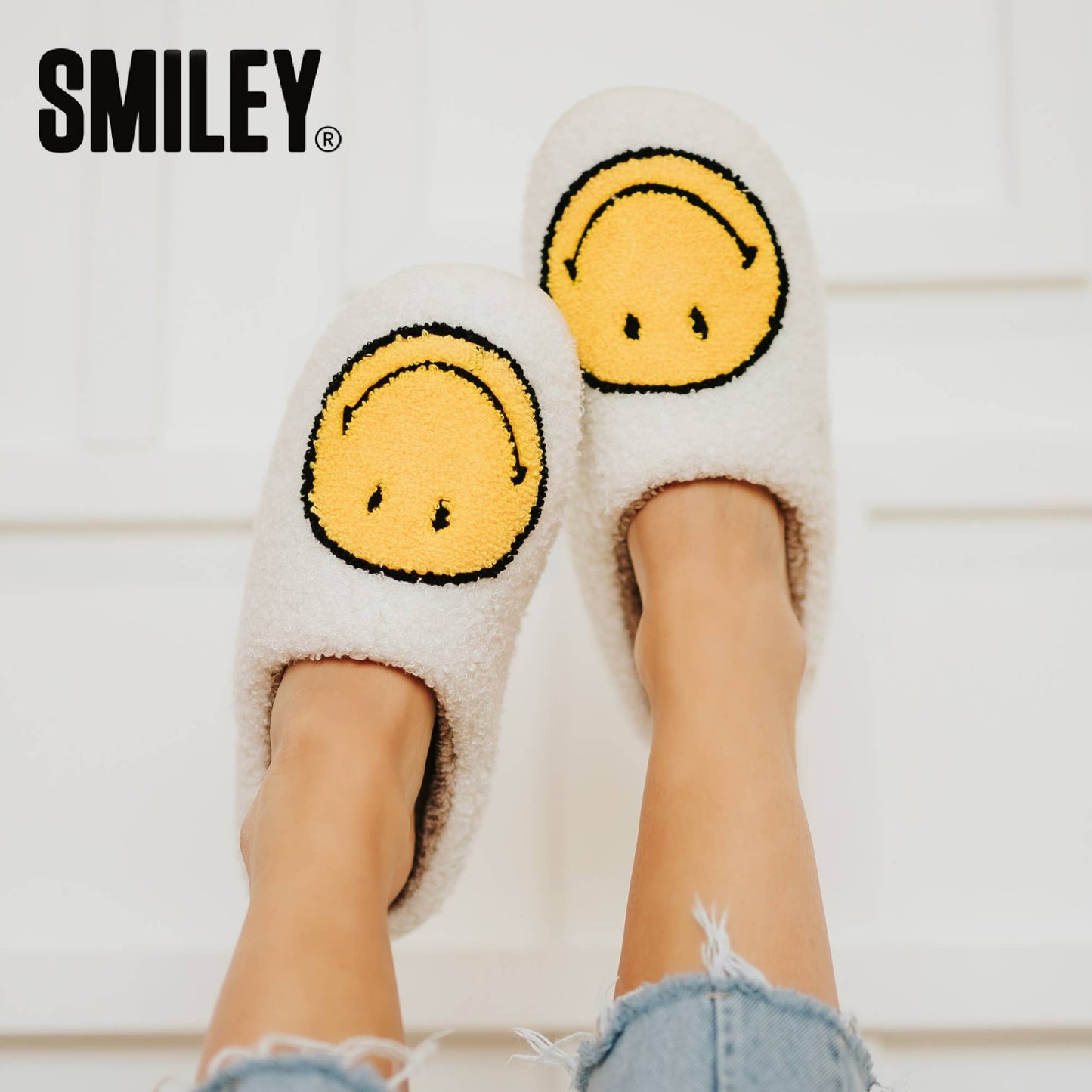 Smiley® x Pretty Simple Smiley Slippers $5 DEAL