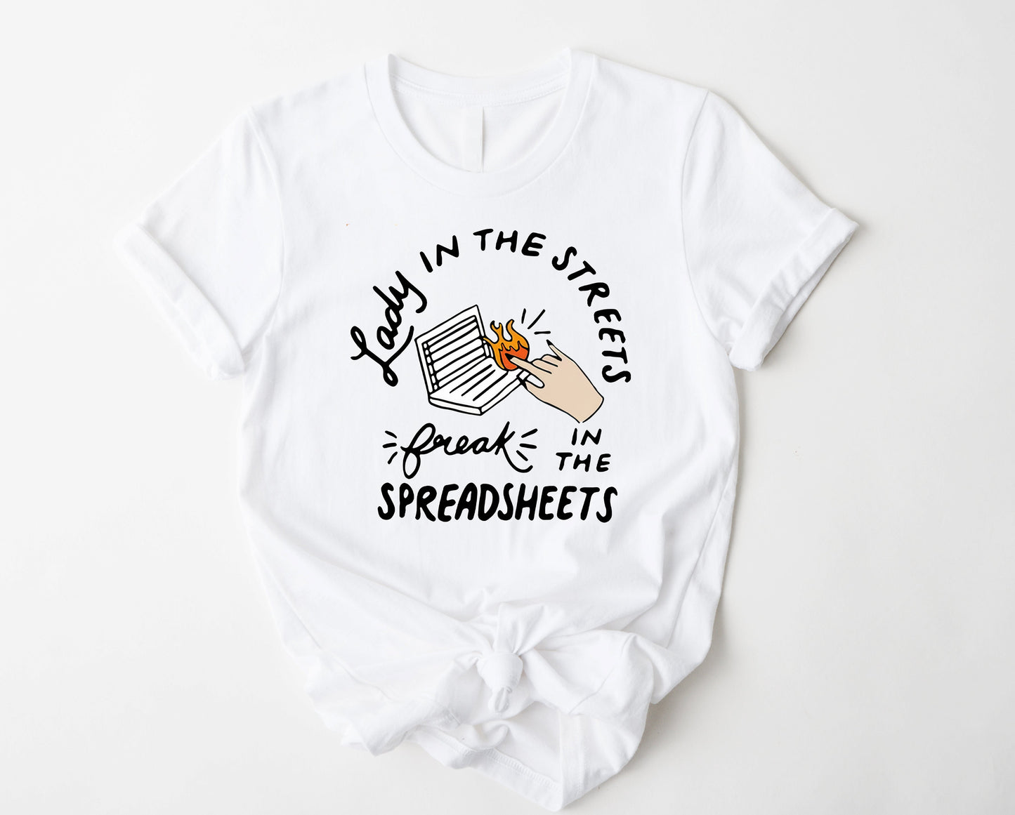 Wholesale Freak in the Spreadsheets Graphic Tee - Navy
