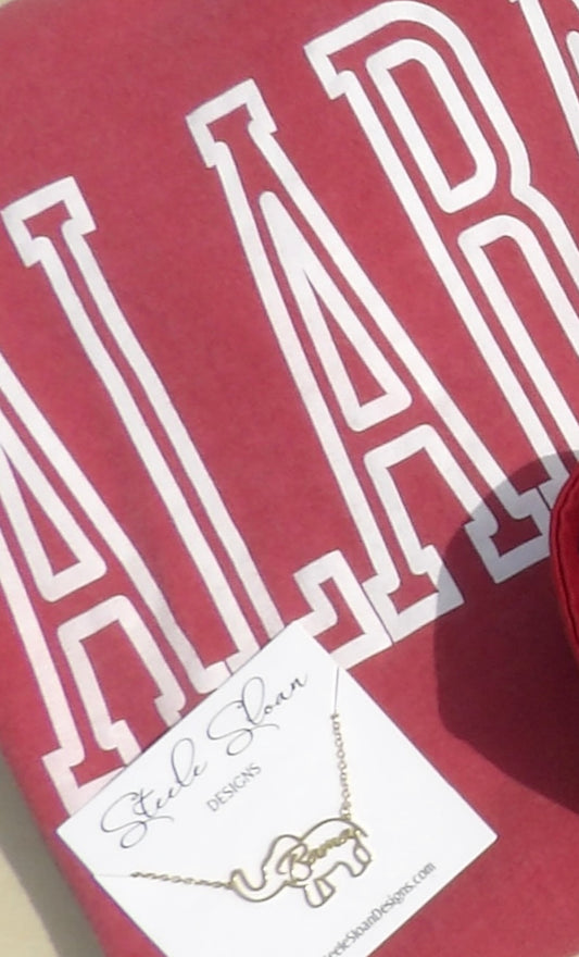 Alabama Elephant Necklace