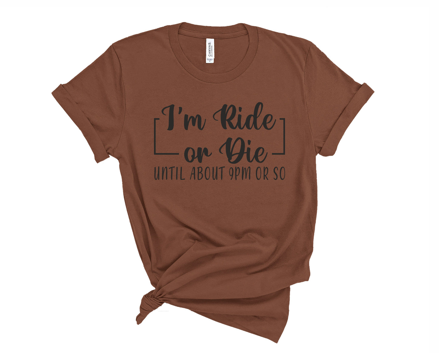 Wholesale I'm Ride or Die Graphic Tee - Black