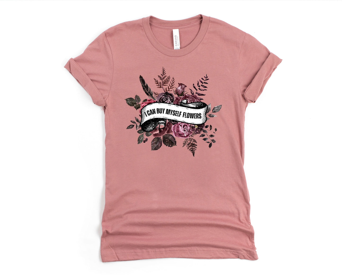 Wholesale I Can Buy My Myself Flowers Graphic Tee - White Sweatshirt