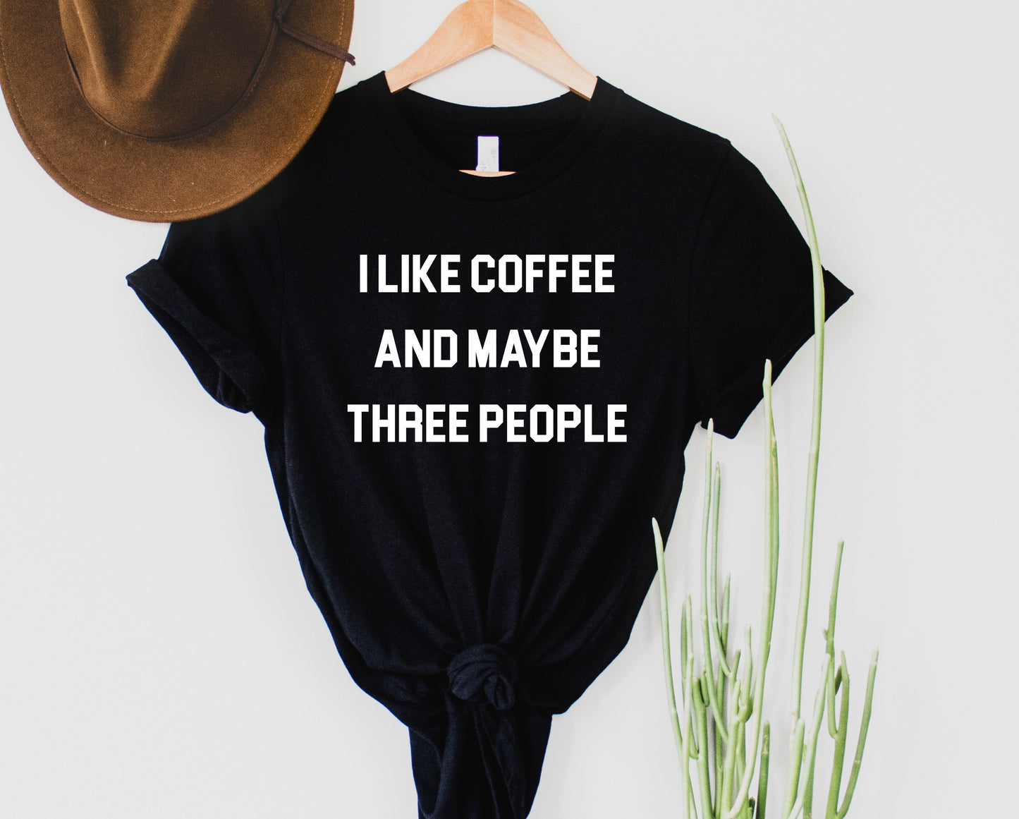 Wholesale I Like Coffee Graphic Tee - Black