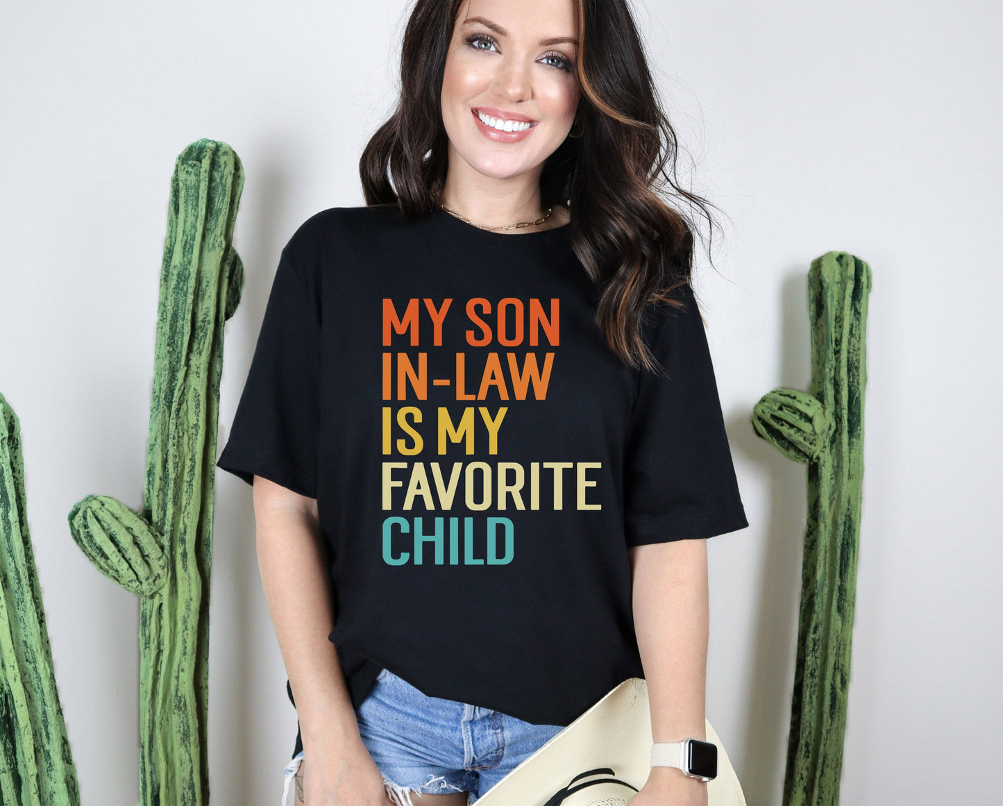 Wholesale My Favorite Child Graphic Tee - Black