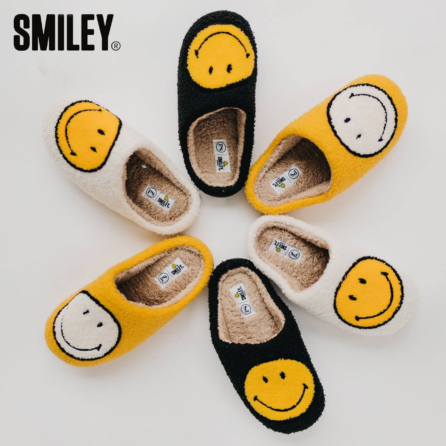 Smiley® x Pretty Simple Smiley Slippers $5 DEAL