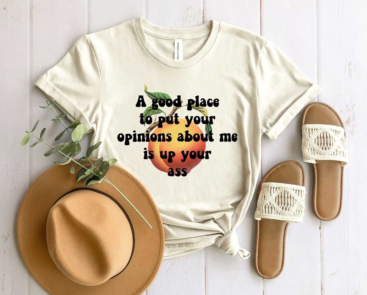 Wholesale A Good Place to Put Your Opinions Graphic Tee - Heather Sand