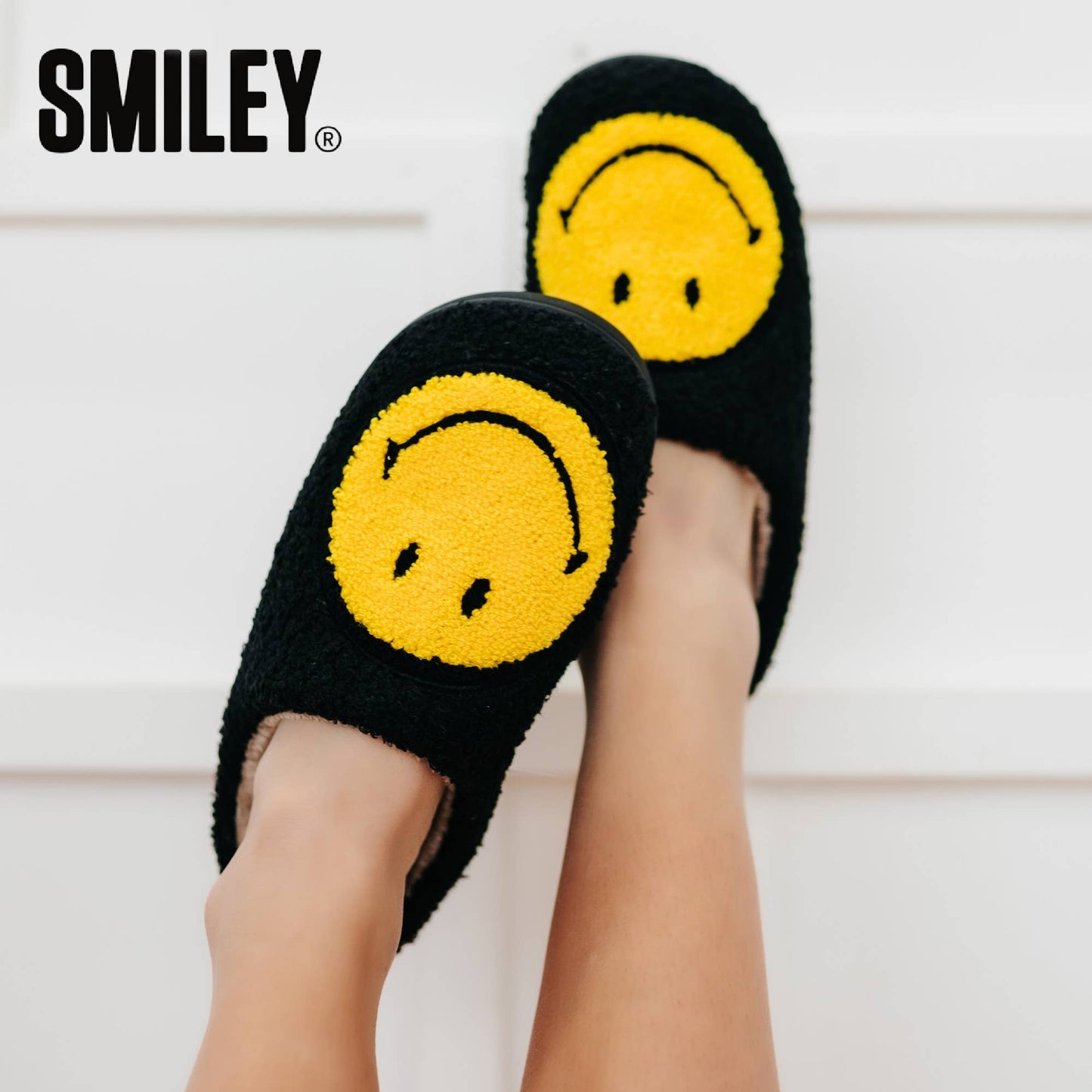 Smiley® x Pretty Simple Smiley Slippers $5 DEAL