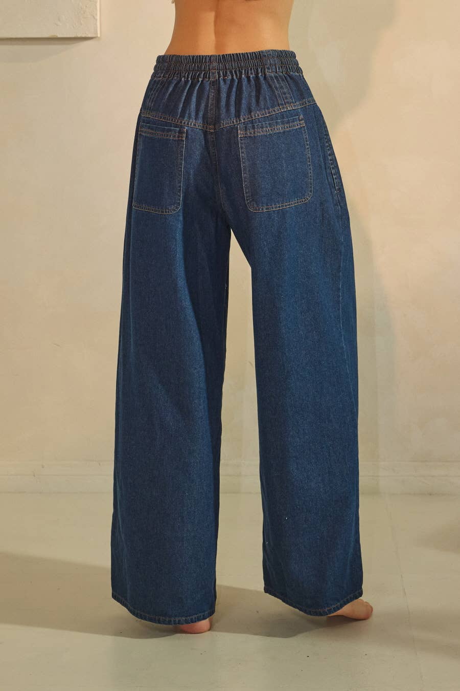 Plus Relaxed-fit Denim Pants