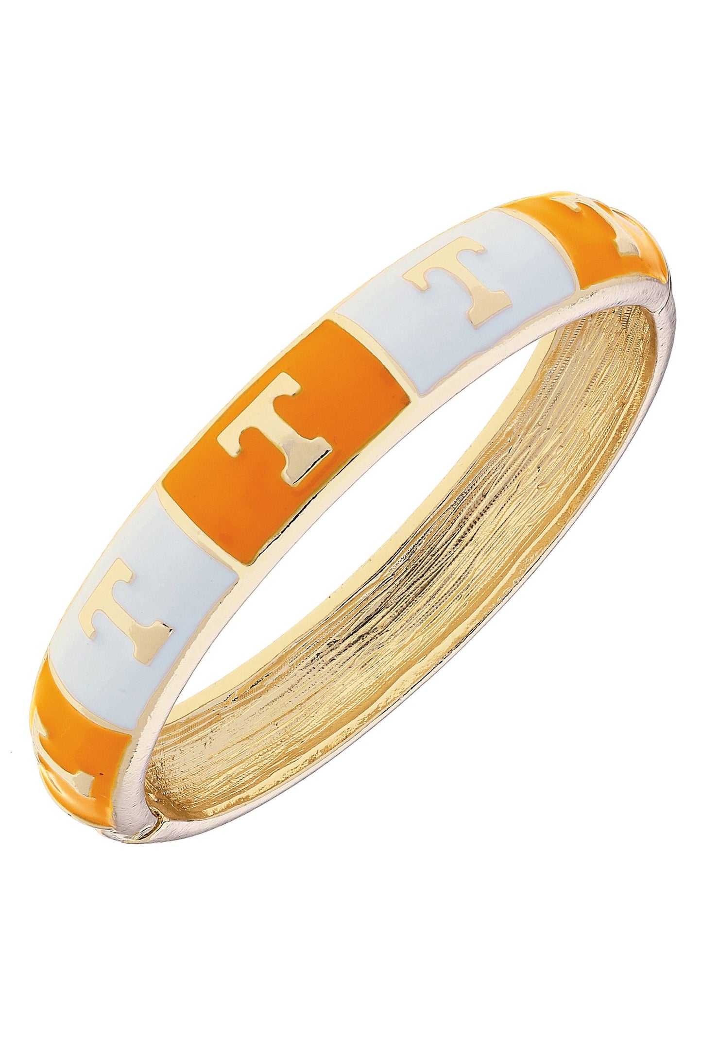 Tennessee Vols Sculpted Enamel Checkered Hinge Bangle
