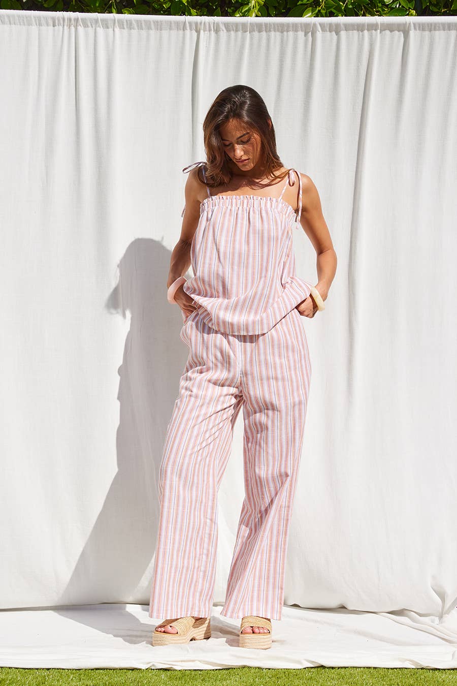 ILLA ILLA Square Neckline Pant Set