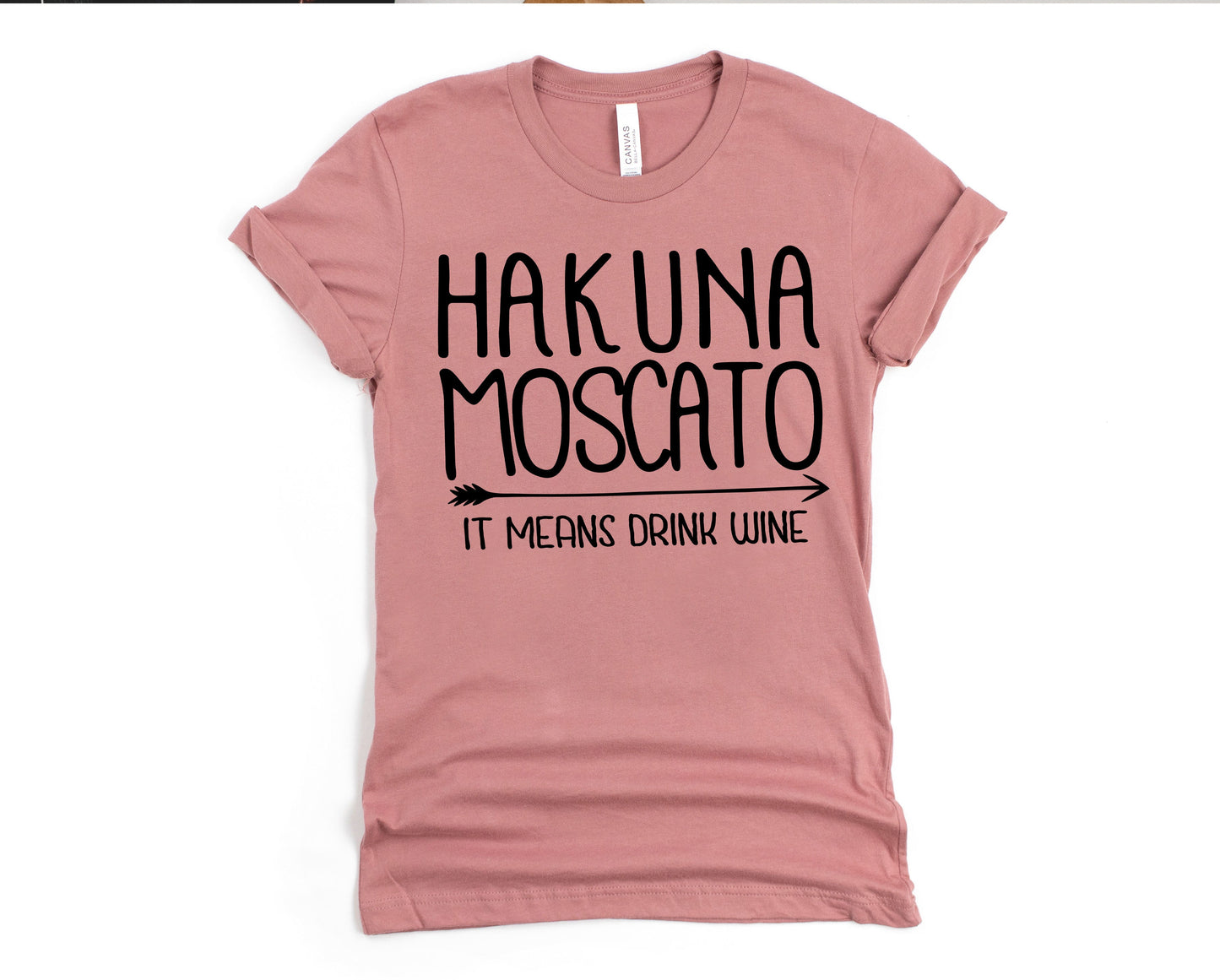 Wholesale Hakuna Mascato Graphic Tee - Pink