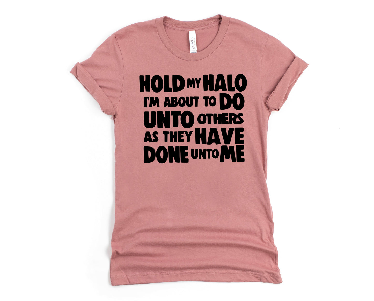 Wholesale Hold My Halo Graphic Tee - Mauve