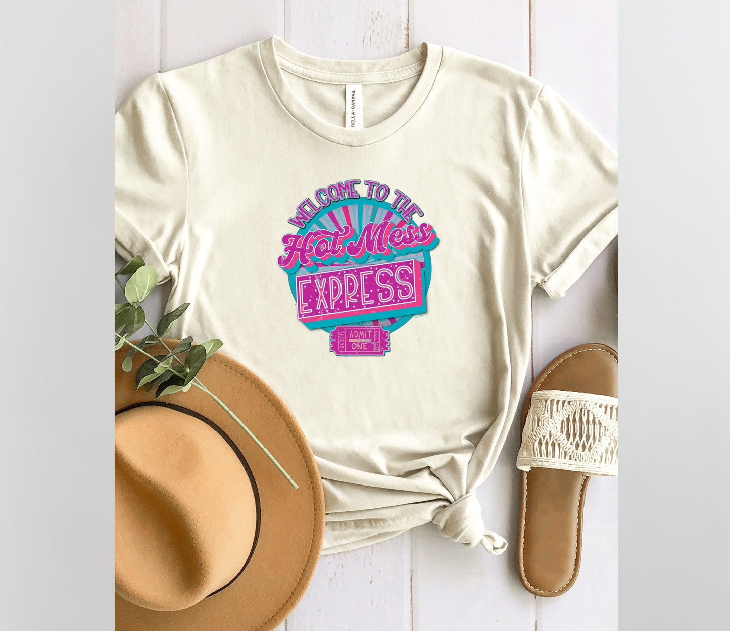 Wholesale Hot Mess Express Graphic Tee - Black
