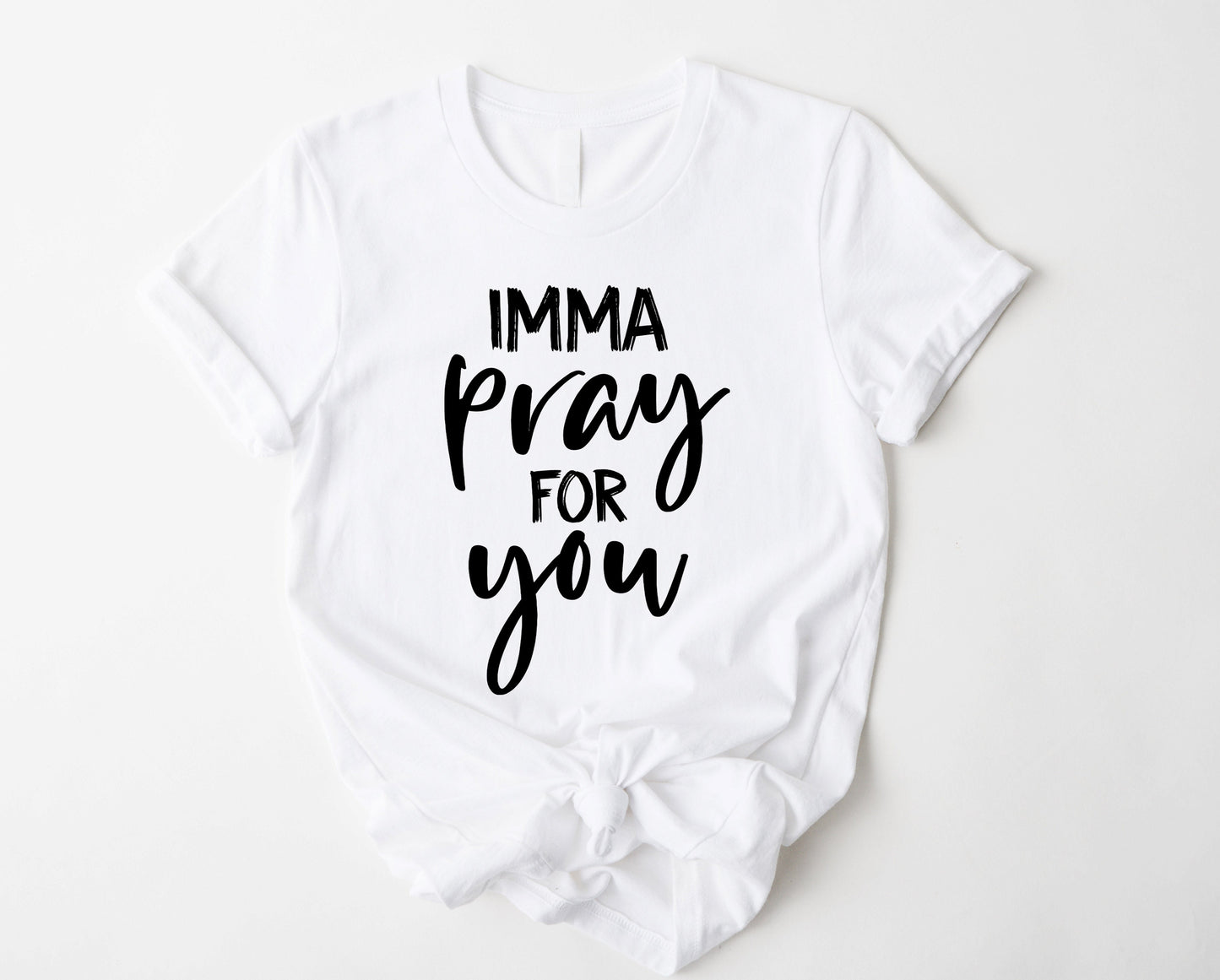 Wholesale Imma Pray for You Graphic Tee - Mint Tee