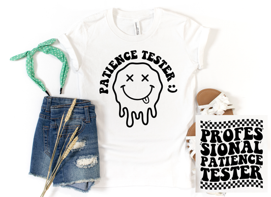 Wholesale Professional Patience Tester Graphic Tee - White