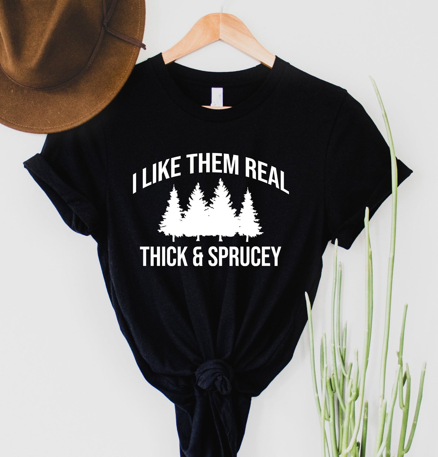 Wholesale Thick & Sprucey Graphic Tee - Black