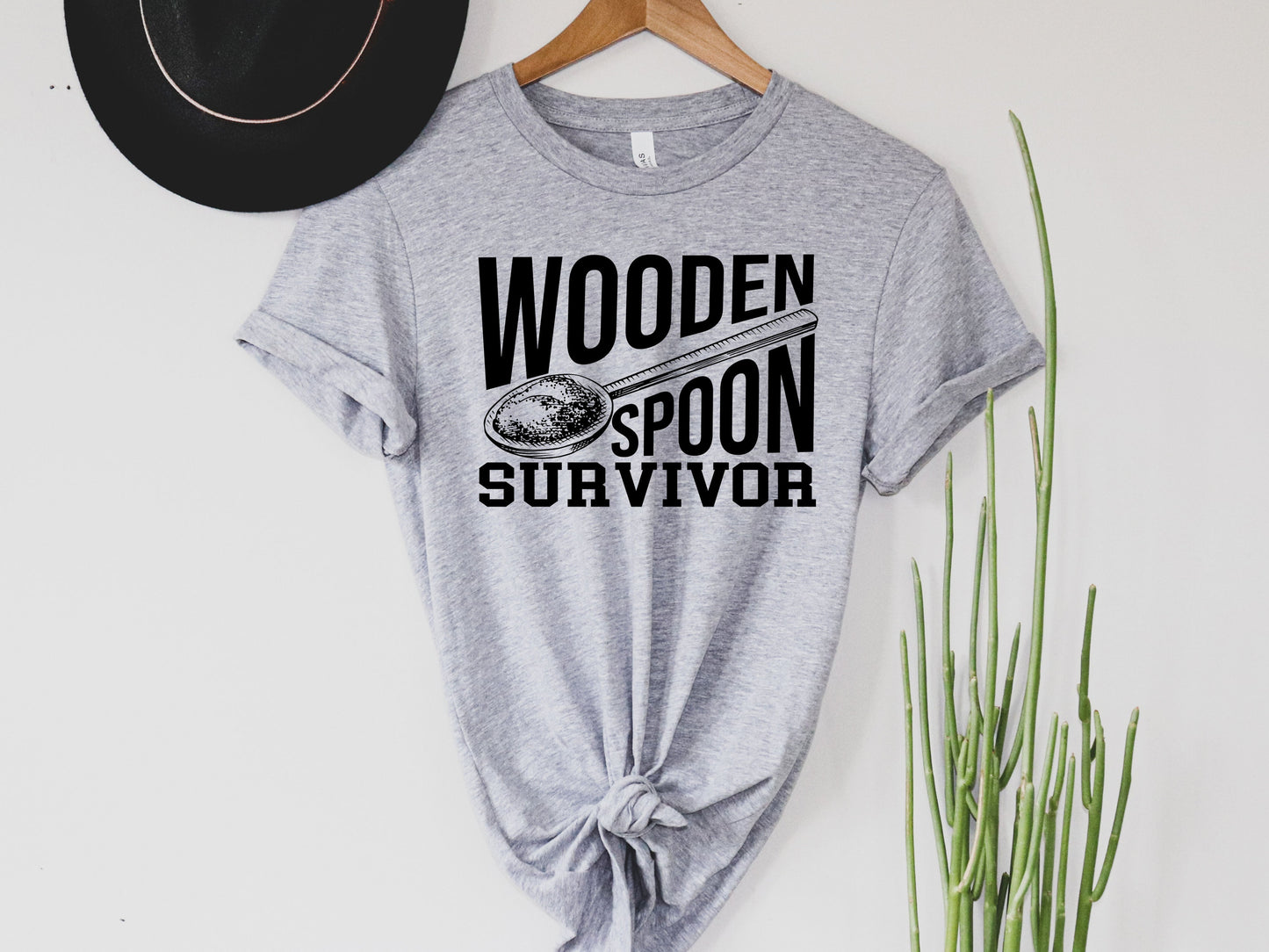 Wholesale Wooden Spoon Survivor Graphic Tee - Grey
