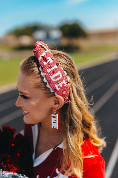 Alabama Adult Size ROLL TIDE Cross Stitch Headband
