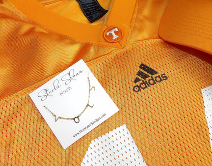 VOLS CHARM NECKLACE- GOLD VOLS DANGLE LAYER NECKLACE