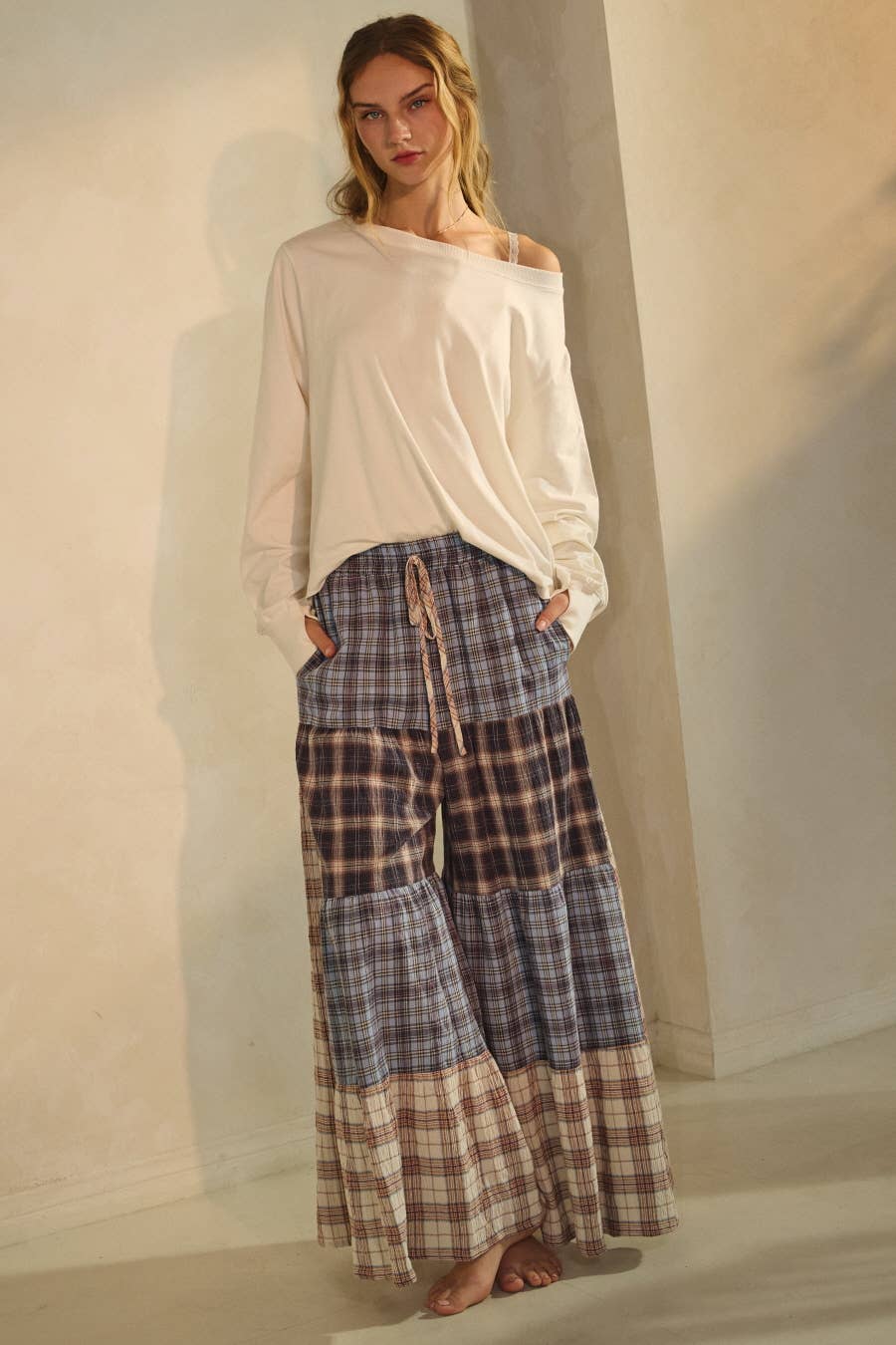 Relaxed Patchwork Pants