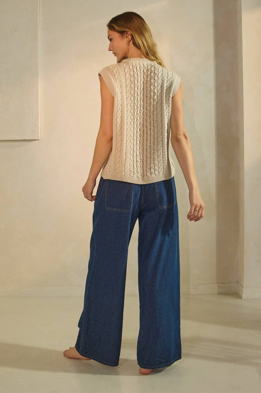 Plus Relaxed-fit Denim Pants