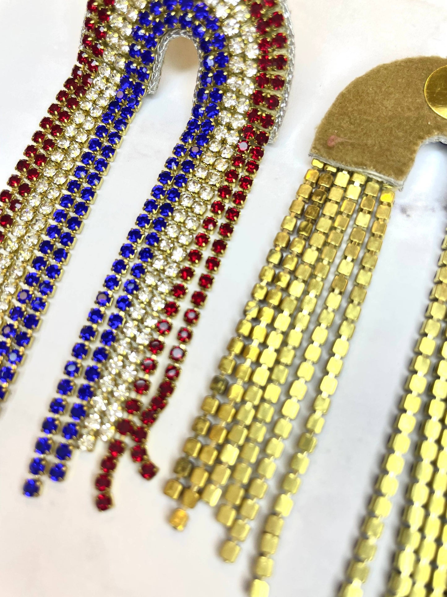 Patriotic American Red White Blue Cup Chain