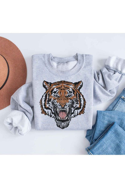 TIGER GRAPHIC SWEATSHIRT PLUS SIZE